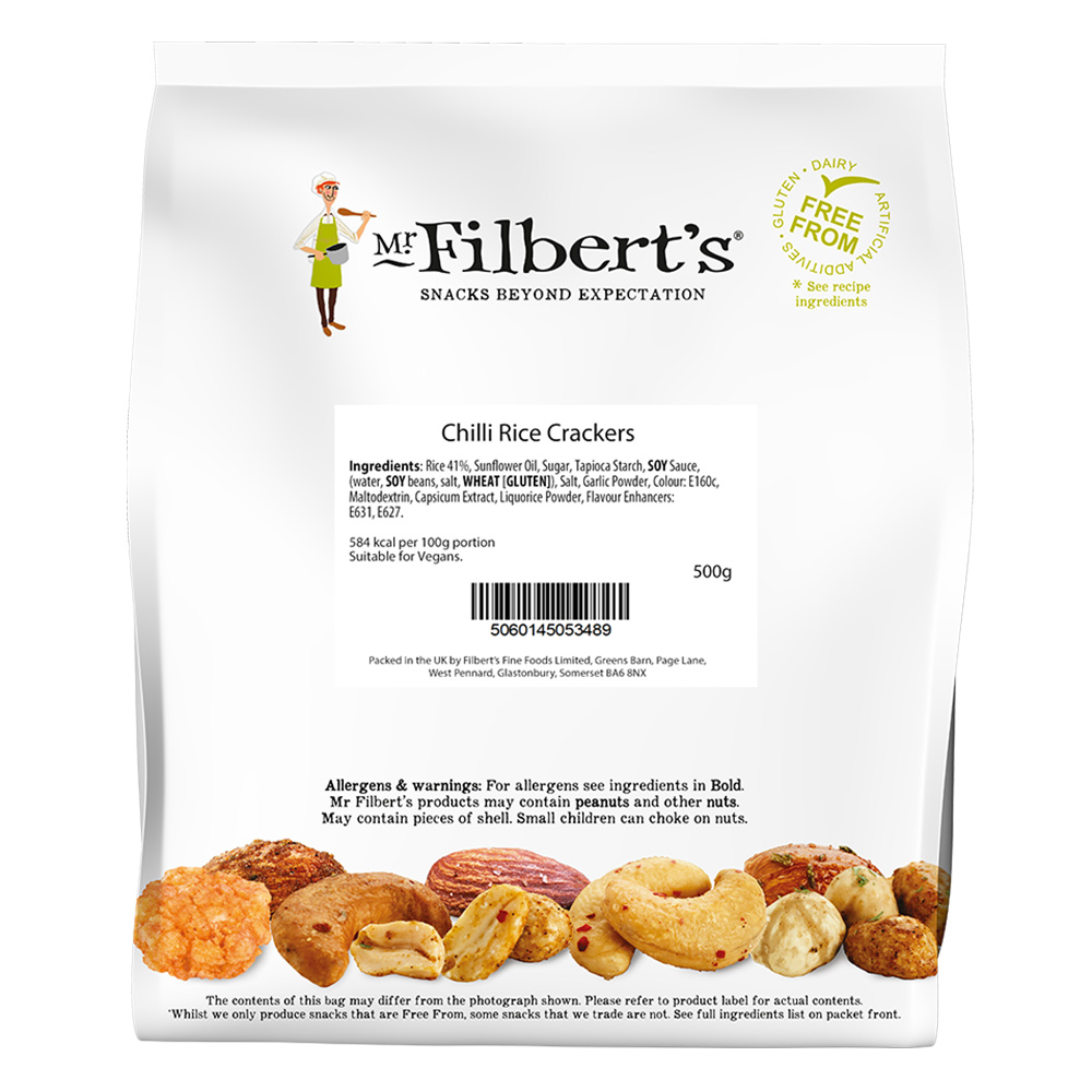 Mr Filbert's Sweet Chilli Rice Crackers 500g